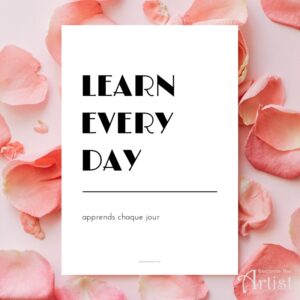 printable affiche learn every day