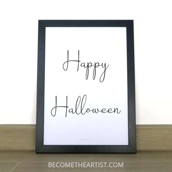 affiche à imprimer Happy Halloween