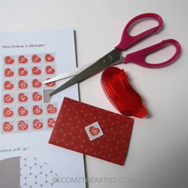 timbres pour numéroter les enveloppes